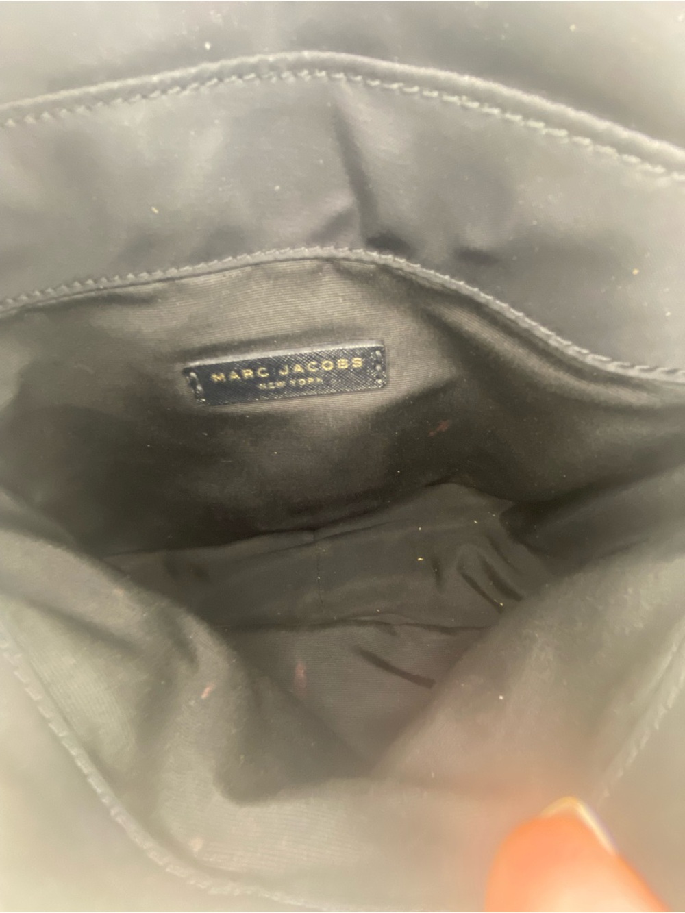 Marc Jacobs Black Crossbody with Gold Logo Accent - Picture 4 of 11